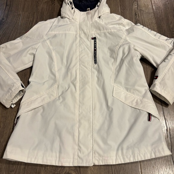 Tommy Hilfiger 3 in 1 All Weather System Jacket White Women’s Size Large - Picture 2 of 16